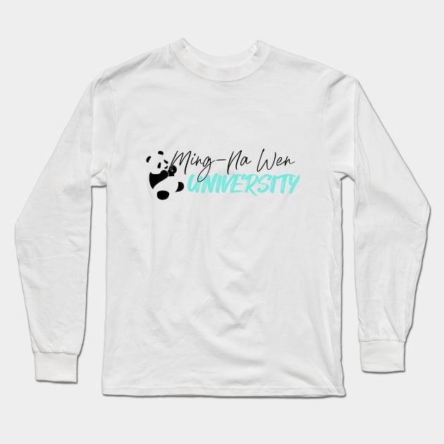 MNU Logo Long Sleeve T-Shirt by Ming-Na Wen University